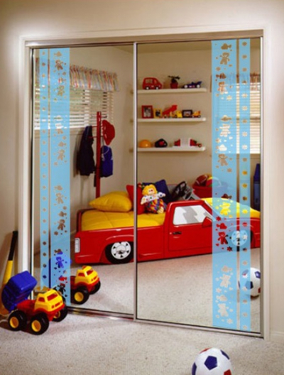 Раздвижные двери с рисунком